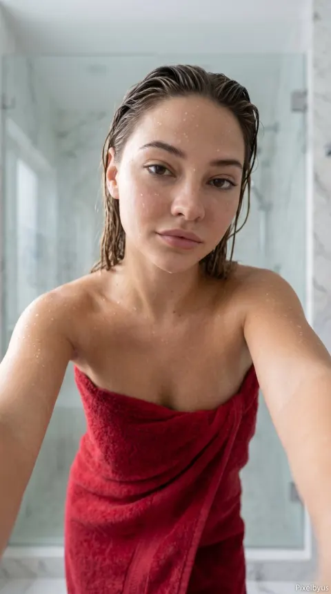 Luxury Bathroom Selfie Portrait