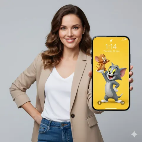 Tom Jerry Phone Wallpaper Ad