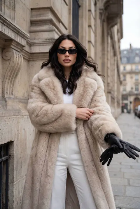 Winter Fur Street Elegance