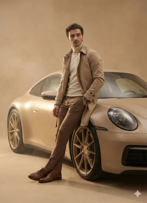 Desert Luxury Car Portrait