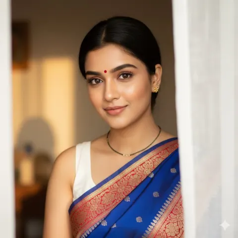 Serene South Asian Woman Portrait