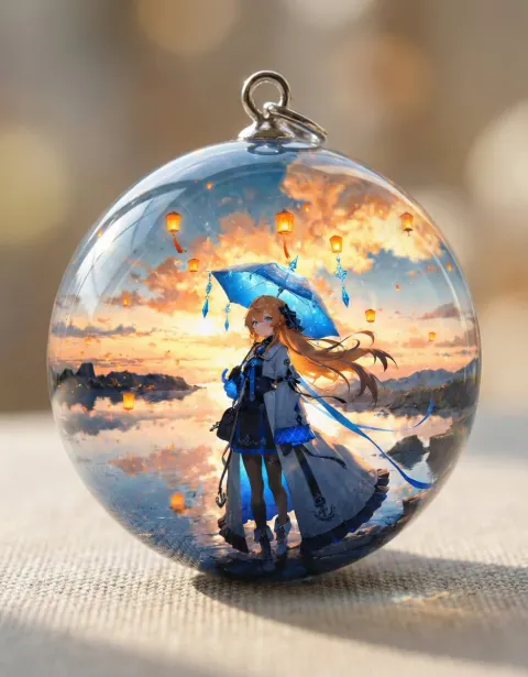 Resin Pendant Chibi Illustration Generator
