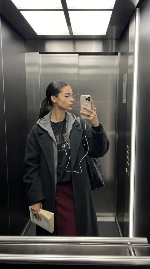 Realistic iPhone Elevator Mirror Selfie