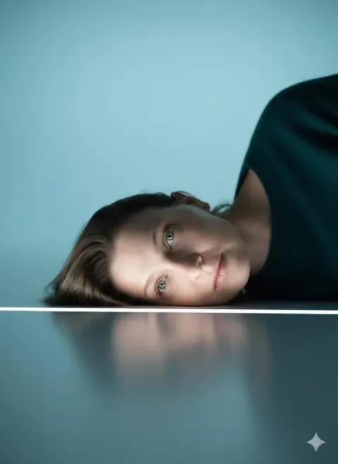 Surreal Minimalist Editorial Portrait Light