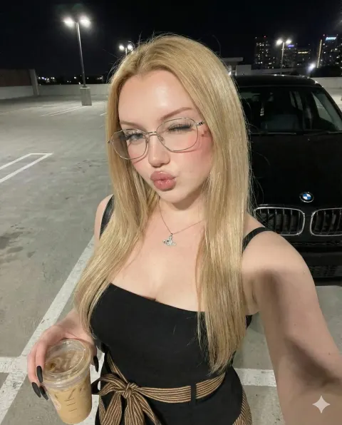 Night Parking Lot Selfie Portrait