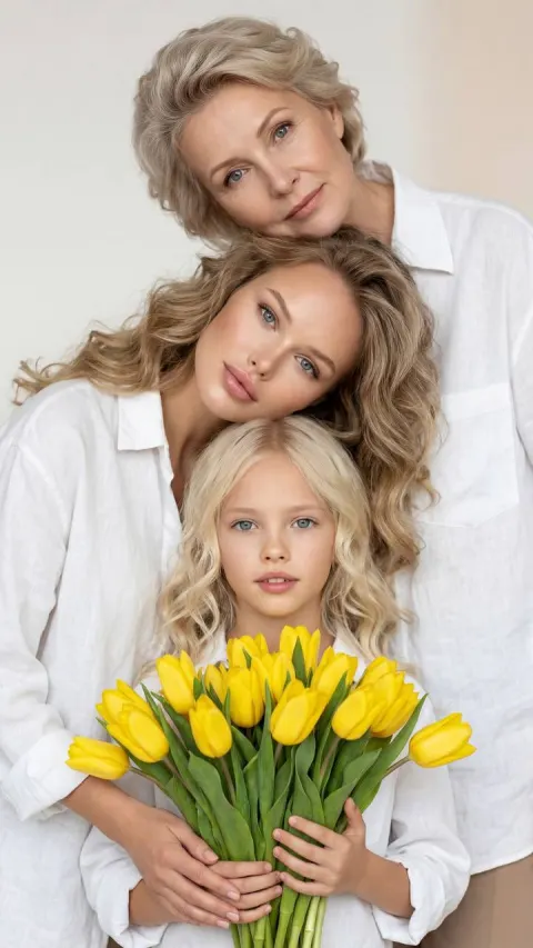 Three Generation Ultra Realistic Portrait