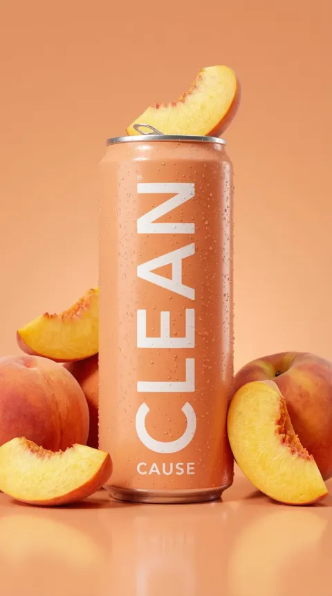 Peach Beverage Can
