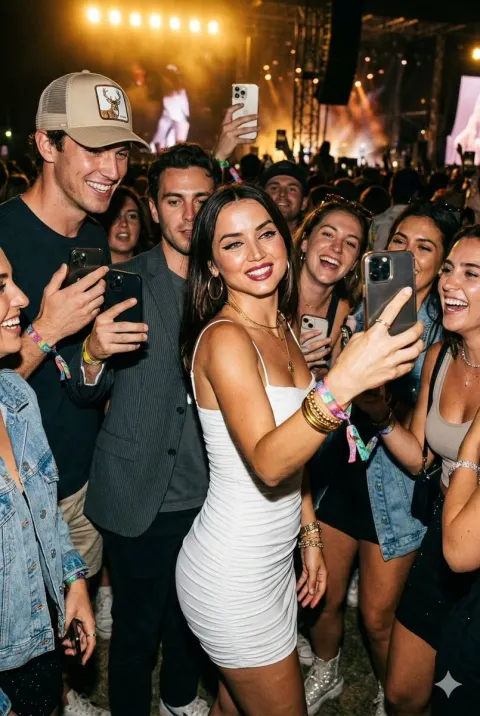 Music Festival Party Goddess Candid Shot