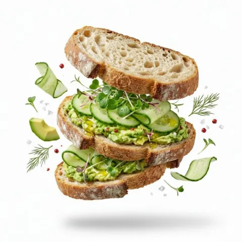 Levitating Gourmet Food Art