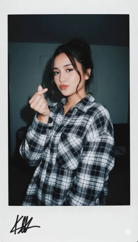 Vintage Polaroid Glamour Portrait