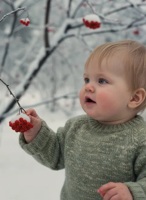 Winter Child's Gaze