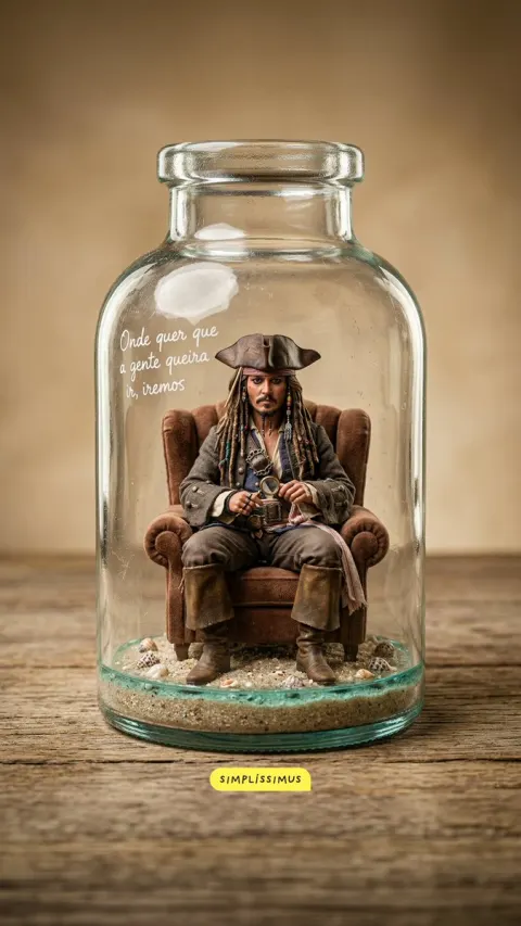 Hyper-Real Miniature in Glass Bottle