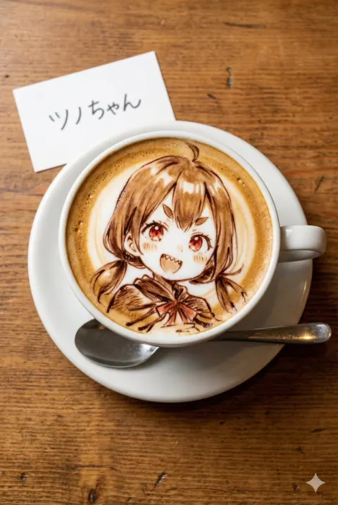 Serrated Smile Latte Art