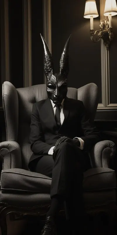 Sinister Baphomet Full Body in Ancient Codex Style