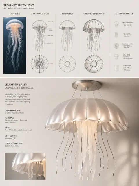 Conceptual design evolution from idea to product