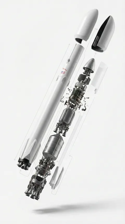 Product advertising from Falcon 9 from spcace X