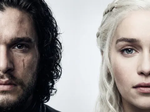 Poster of jon snow and Targaryen