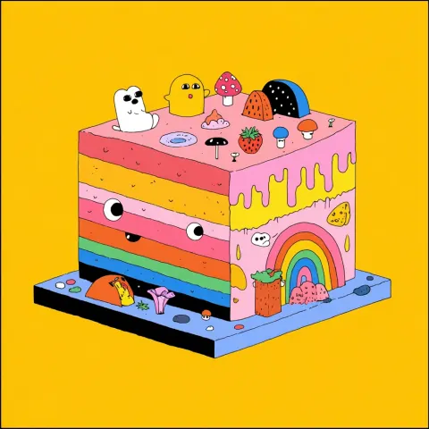 Rainbow cake