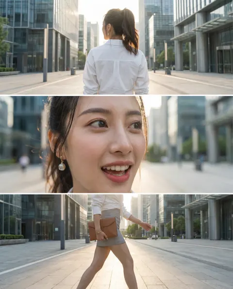women in modern street