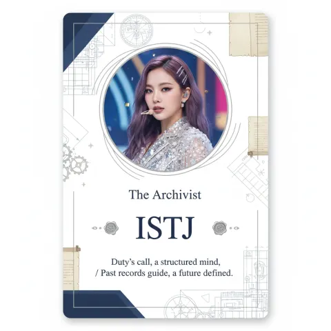 MBTI sharing card of kpop star