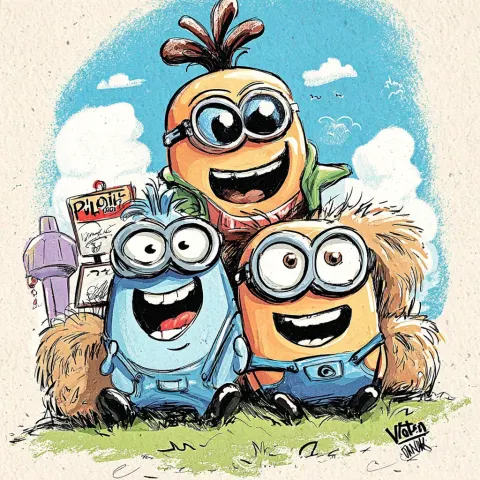 Cartoon minions