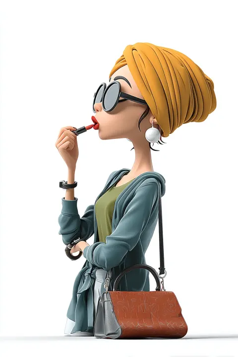 Girl with pearl earring in modern style