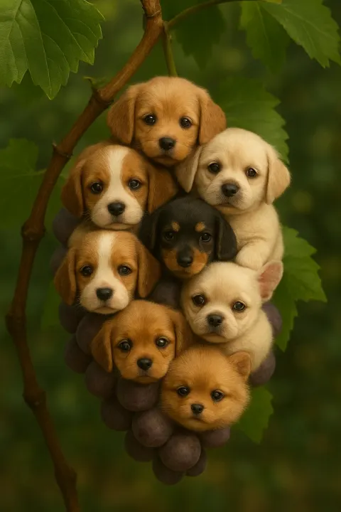 Puppy grapes