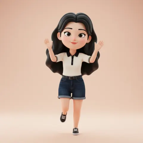 3D memoji/pixar style portrait