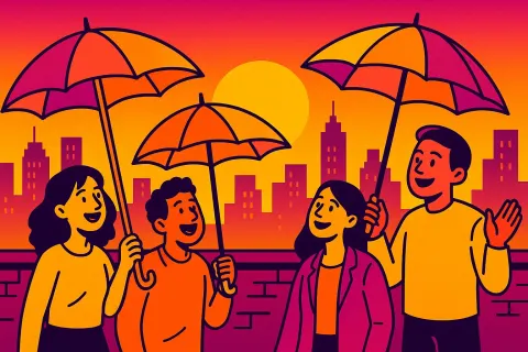Modern flat style illustration