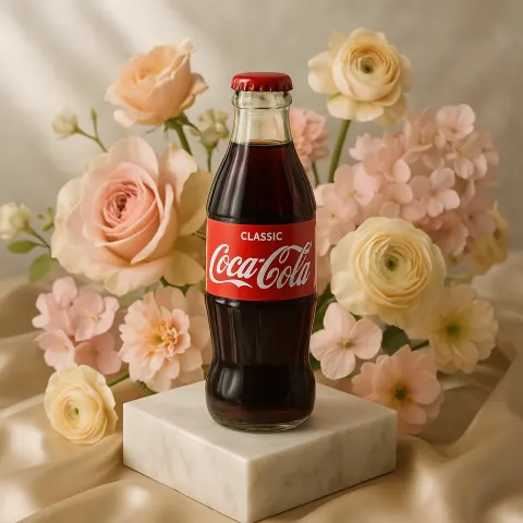 Luxury product photo of cocacola