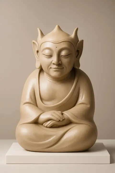 Ceramic scuplture of guardian spirit