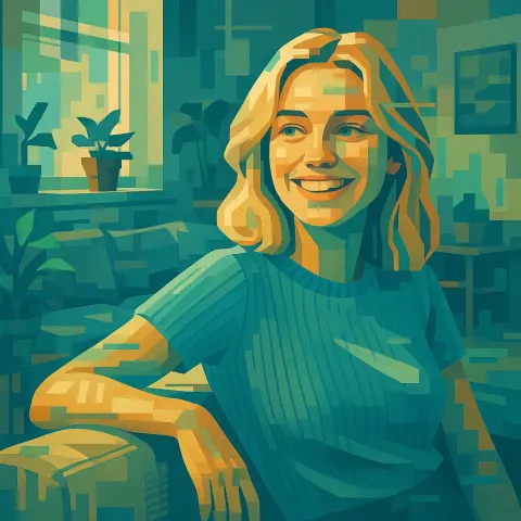 Digital illustration of women portrait