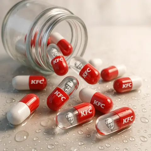 Glass capsule of KFC
