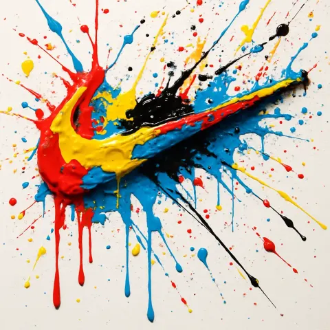 Splash paint style nike logo