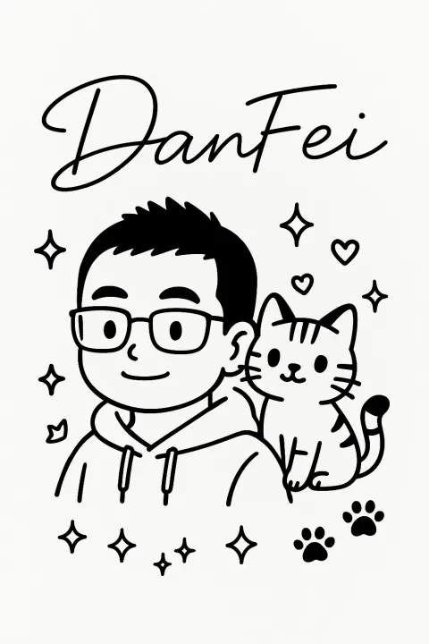 Black white handwritten signature portait