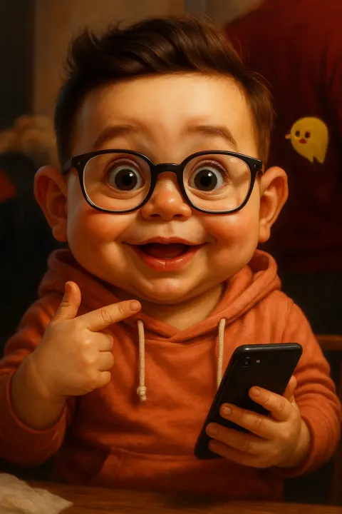 Baby caricature avatar