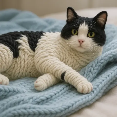 Wool cat