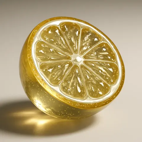 Half Lemon in Crystal Clarity