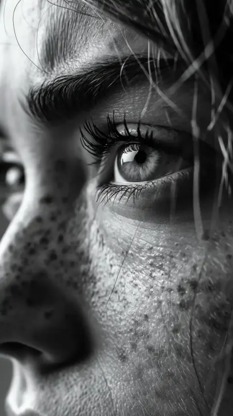 Cinematic Black  White Realism