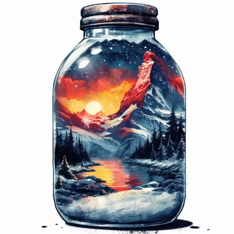 Graffiti Logo Mountain