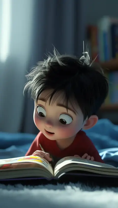 Disney Toon Kid Reading
