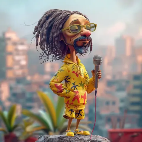 Caricature Snoop Dog 3D