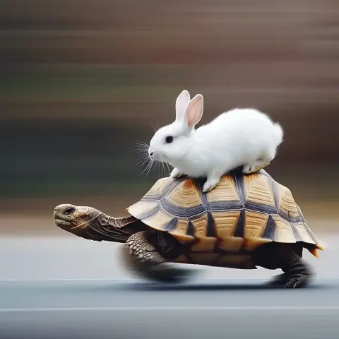 Speeding Tortoise with Rabbit