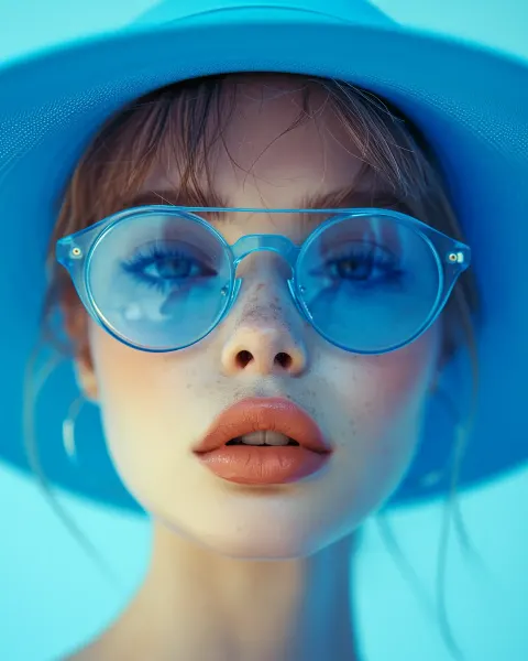 Fashionable Colorful Portrait