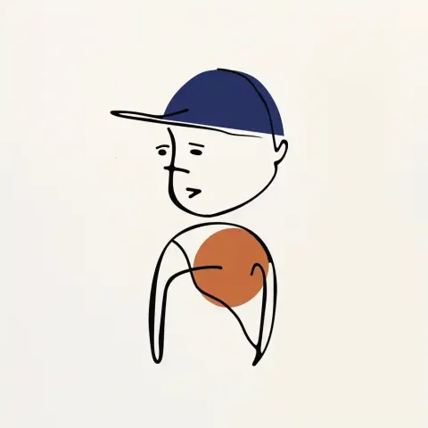 One-Line Figure in Klee Style