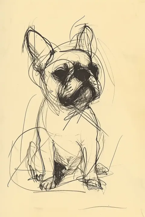 Minimalist French Bulldog