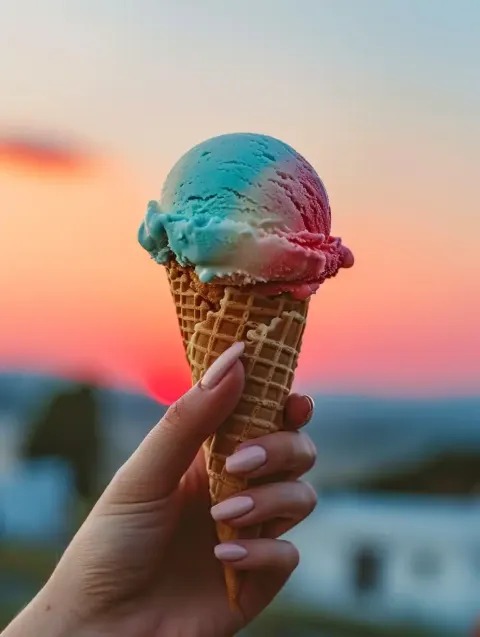 Colorful Ice Cream Hand