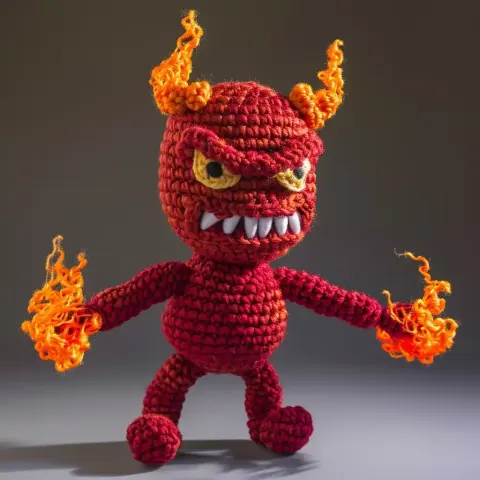 Fiery Amigurumi Wrath