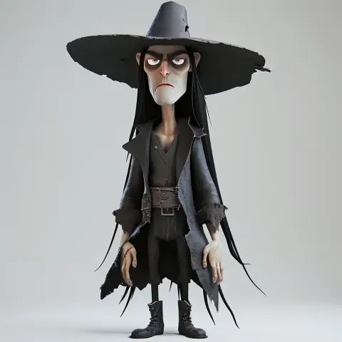 Shady-eyed DND Witch Hunter