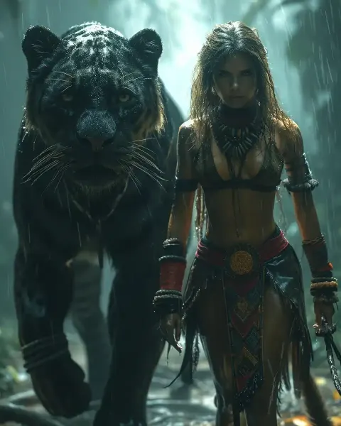 Hyperrealistic Amazon Panther